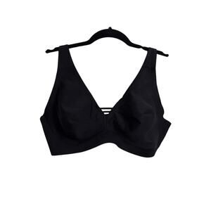 Soma Bra Womens 38DD Black Essentials Unlined Wireless Adjustable Straps NWT